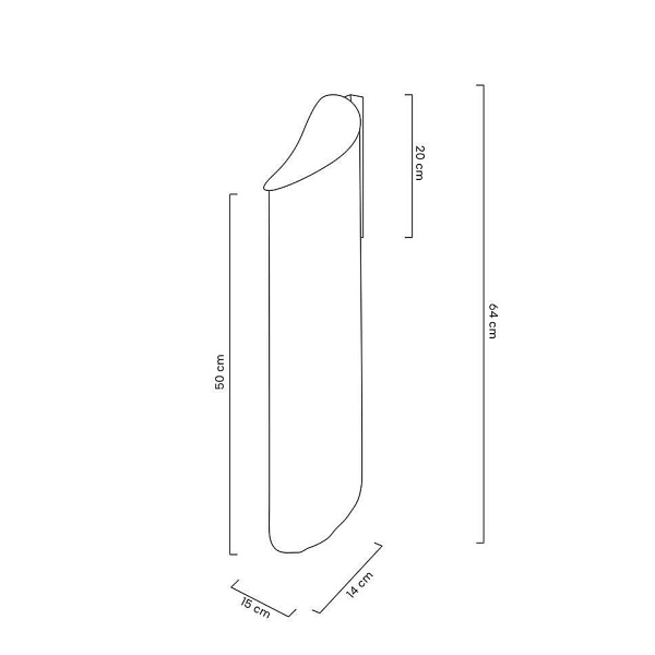 Lampa ścienna LAMBADA łańcuszki złota - Moosee